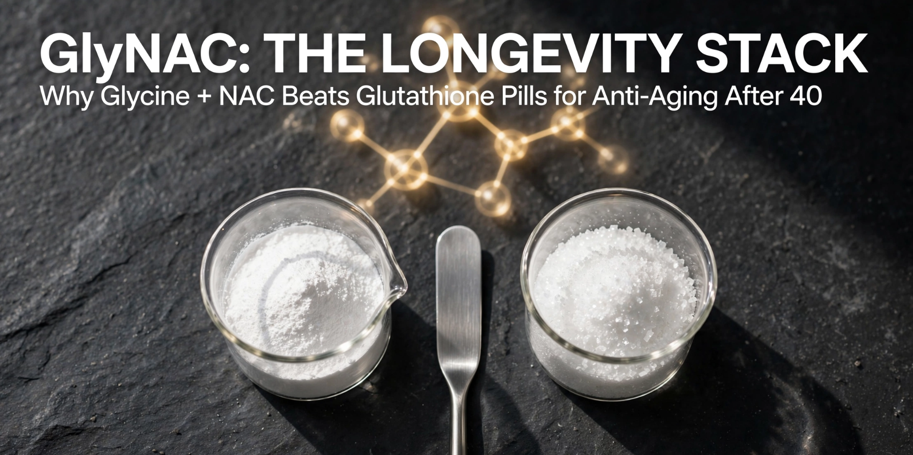 Glycine + NAC The Under-the-Radar Longevity Stack for Glutathione, Detoxification, and Deep Sleep After 40