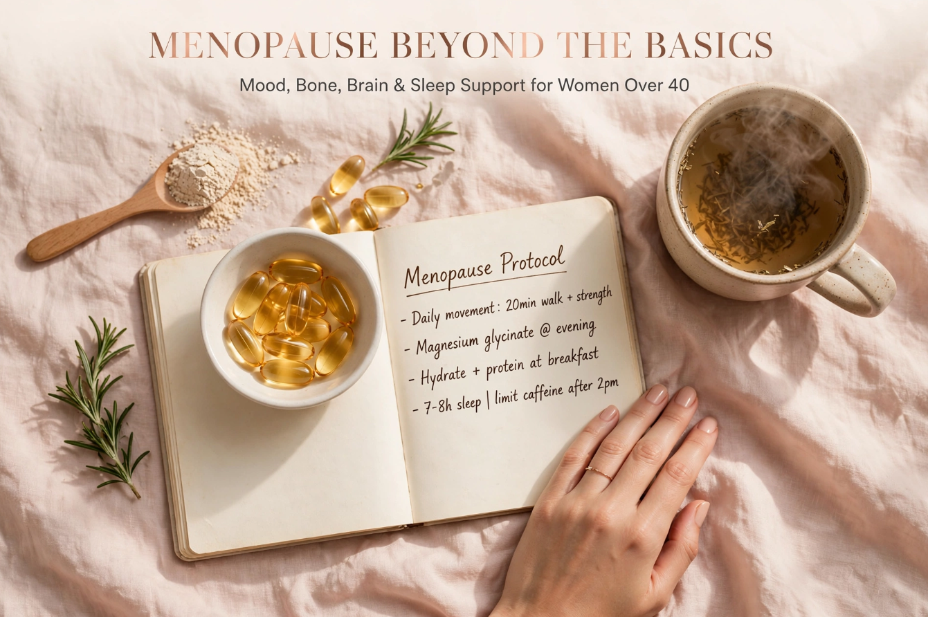 Menopause Beyond the Basics Mood, Bone, Brain, and Sleep Support for the American Woman Over 40