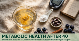 Metabolic Health Supplements Berberine, Inositol, and Chromium for Blood Sugar Control After 40