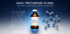 NAD+ Precursors (NMN & NR) in 2026 Current Evidence, US Legal Status, and What’s Worth Your Money