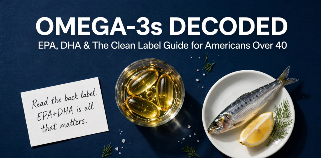 Omega-3s Decoded EPA, DHA, and How to Read a Fish Oil Label for the Over-40 American