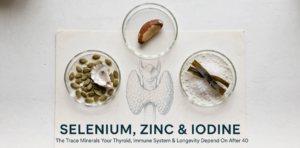 Selenium, Zinc, and Iodine The Trace Minerals That Support Thyroid, Immunity, and Longevity After 40