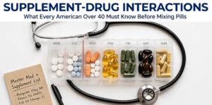 Supplement-Drug Interactions Every American Over 40 Must Know Blood Thinners, Antidepressants, BP Meds, and Statins