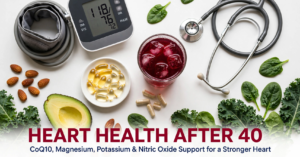 The Complete Guide to Heart Health Beyond Omega-3s—CoQ10, Magnesium, Potassium, and Nitric Oxide Support After 40