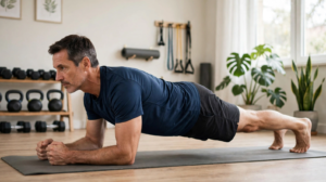 How to perform a proper plank exercise for core stability and strength for Americans over 40