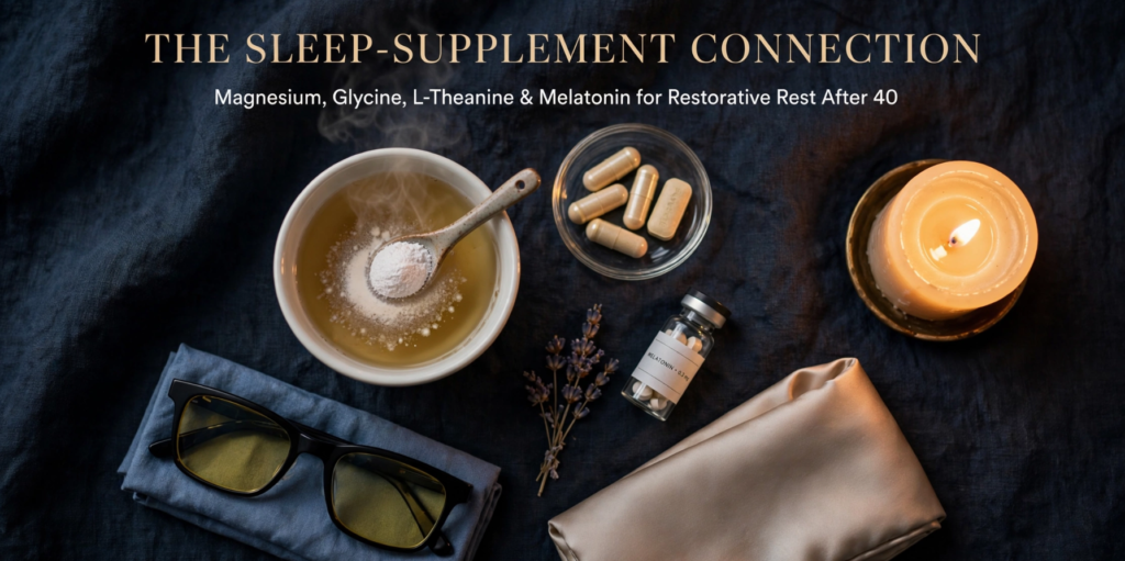The Sleep-Supplement Connection Magnesium, Glycine, L-Theanine, and Melatonin—A Complete Protocol for Restorative Rest After 40