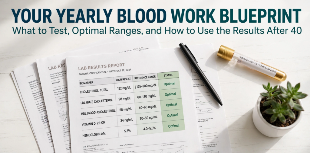The VigorForty Yearly Blood Work Blueprint Exactly What to Test and When for Optimal Health After 40