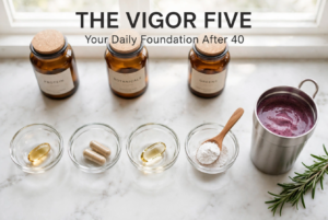 The ‘Vigor Five’ Core Daily Supplements for Energy and Longevity After 40