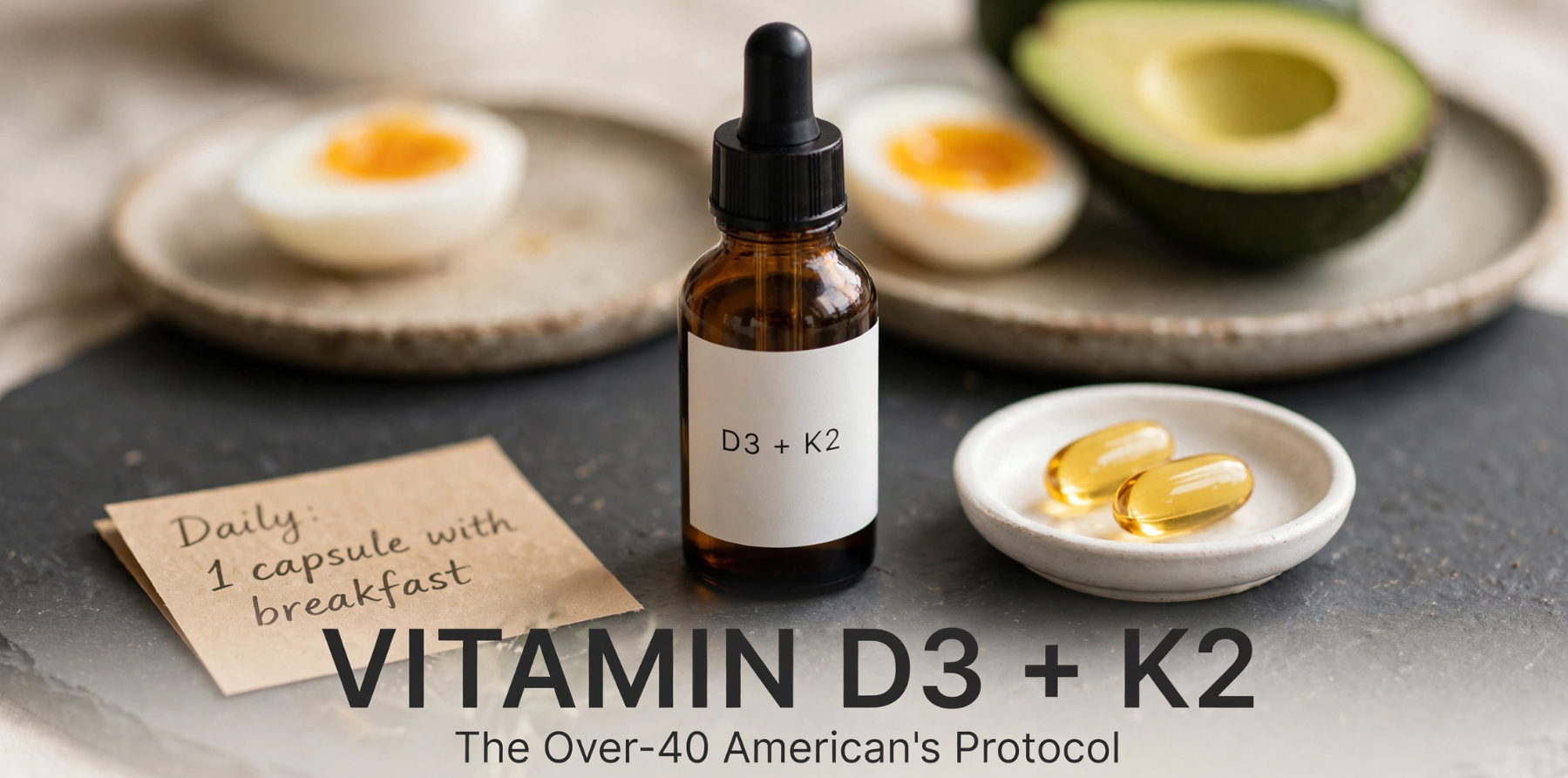 Vitamin D3 + K2 The Over-40 American’s Protocol for Bones, Arteries, and Immunity